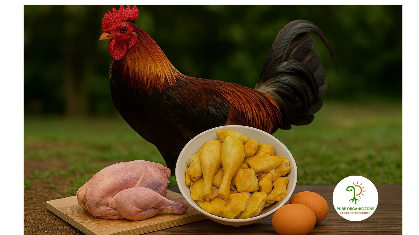 Buy Fresh Country Chicken, Sonali Chicken & Country Eggs in Hyderabad | Pure Organic Zone